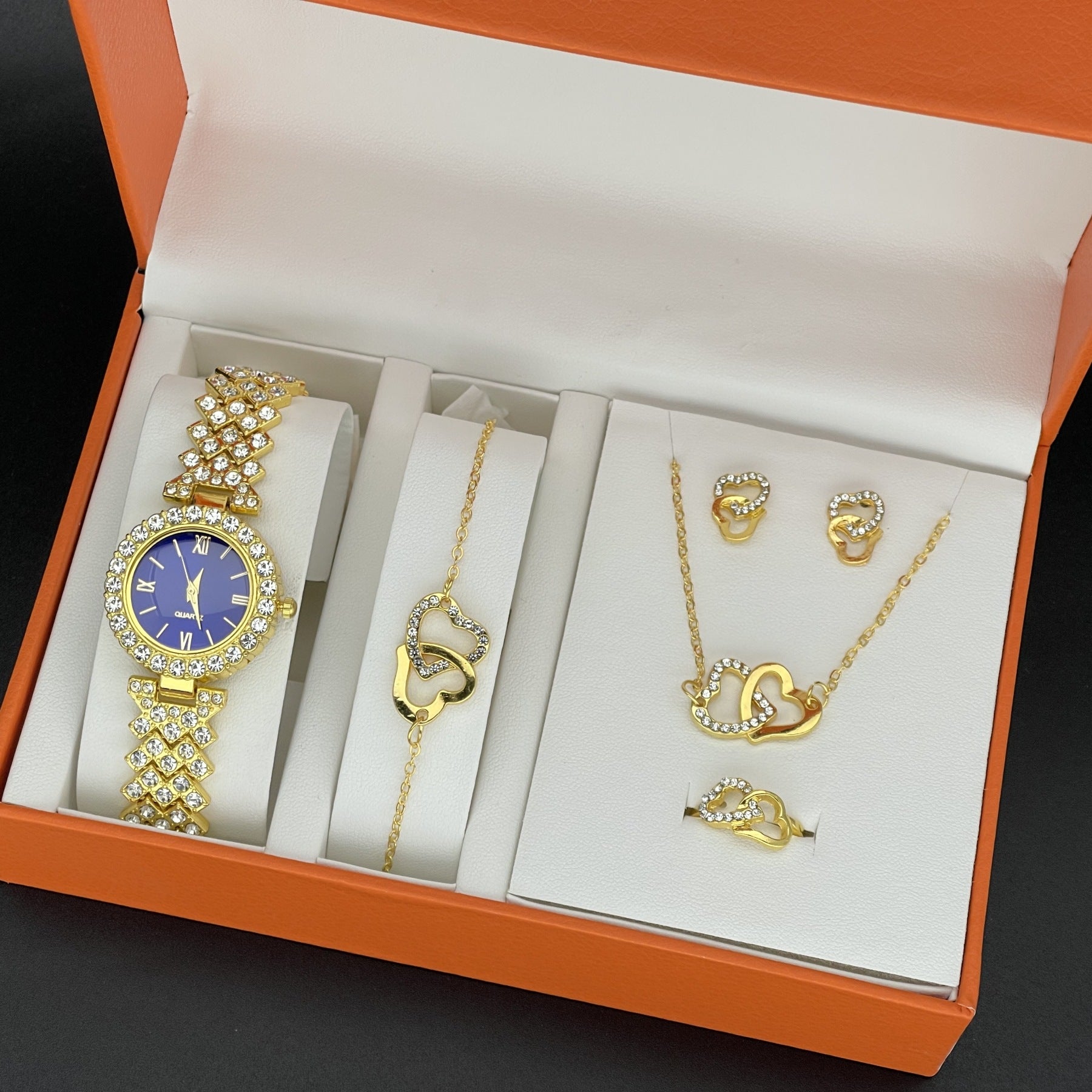 Fashion Ladies watch suit elegant quartz watch hot explosive jewelry bracelet suit