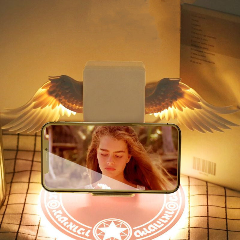 Colorful LED Angel Wings Qi Wireless Charger