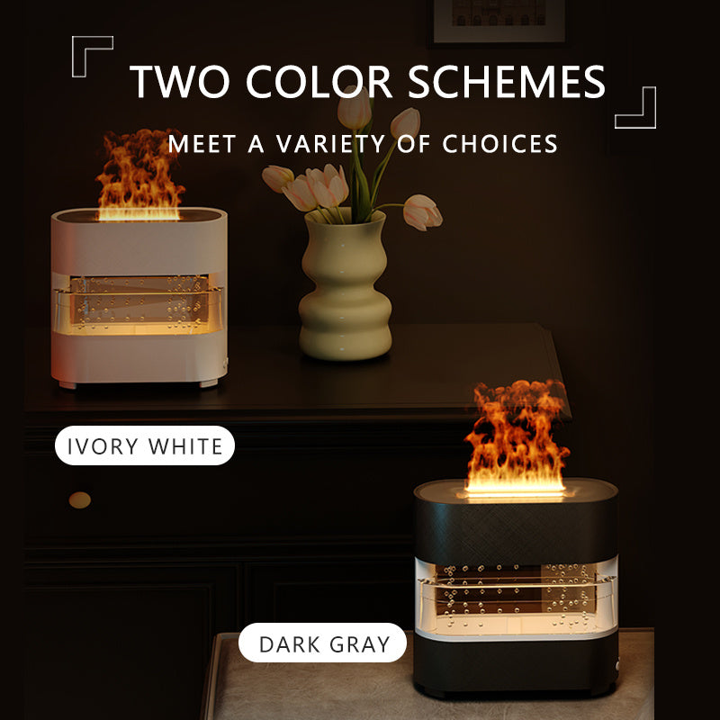 Rain Water Diffuser Fire Flame Humidifier