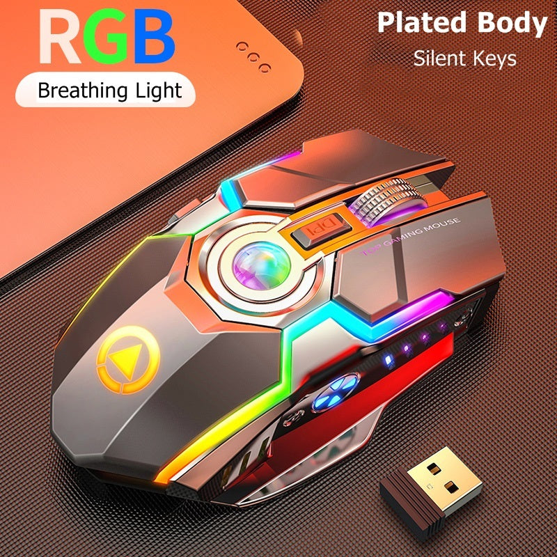 Color Wireless Gaming RGB Rechargeable Mouse