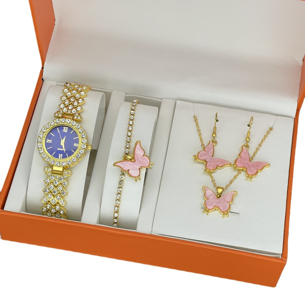 Fashion Ladies watch suit elegant quartz watch hot explosive jewelry bracelet suit