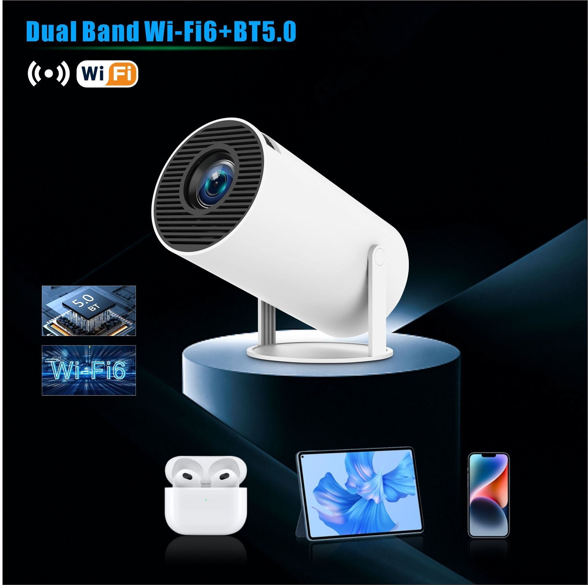 HY300 Pro Projector Home Theater Entertainmen