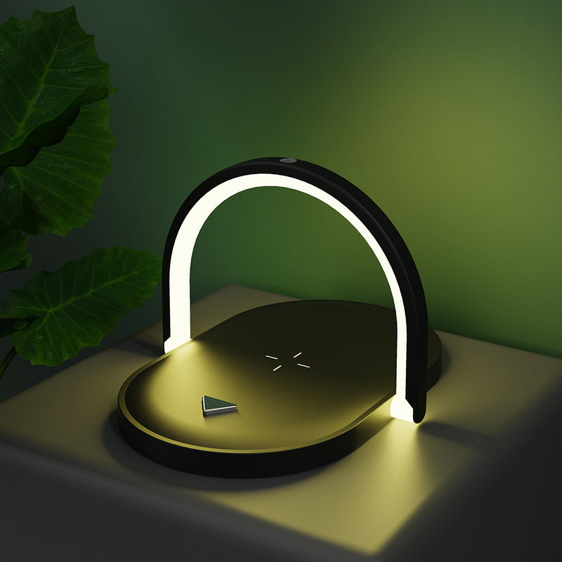 3 In 1 Foldable Wireless Charger Night Light Wireless Charging Station  Table Lamp