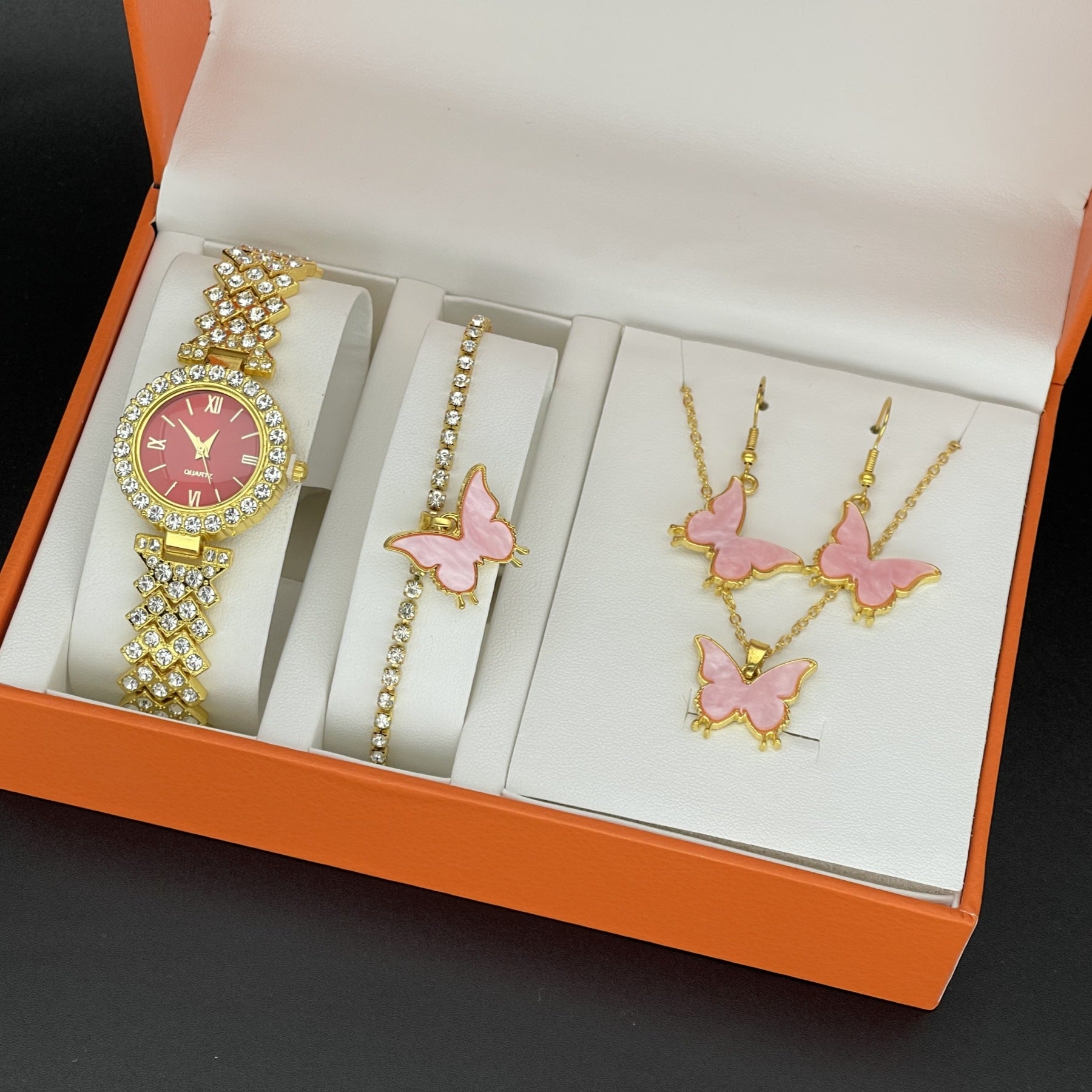 Fashion Ladies watch suit elegant quartz watch hot explosive jewelry bracelet suit
