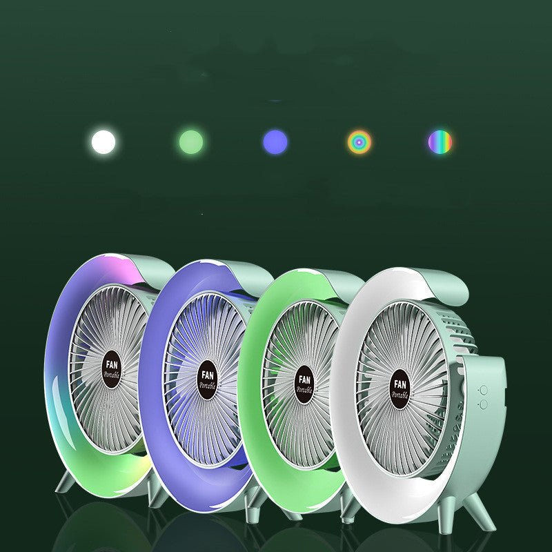 Night Light  Mini Electric Portable Fan USB