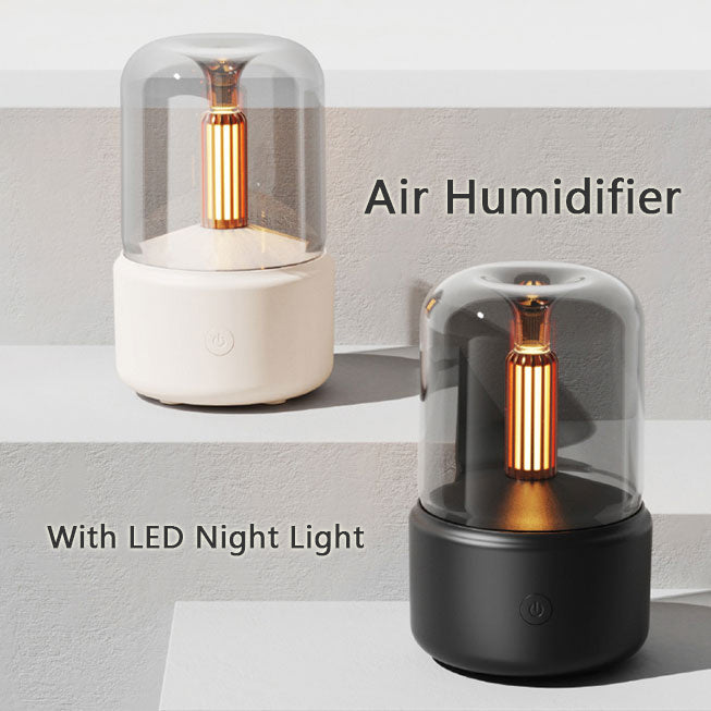 Electric USB Air Humidifier 8-12 Hours With LED Night Light