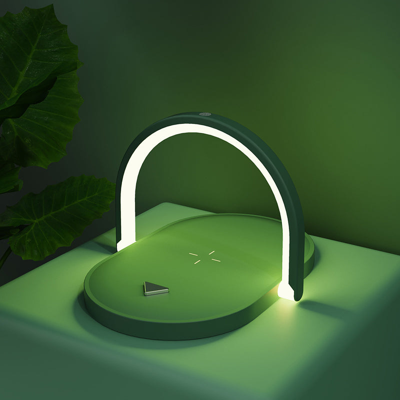 3 In 1 Foldable Wireless Charger Night Light Wireless Charging Station  Table Lamp