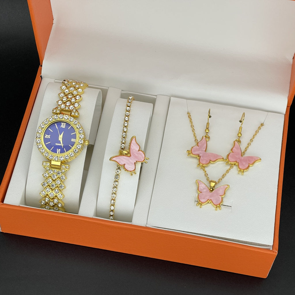 Fashion Ladies watch suit elegant quartz watch hot explosive jewelry bracelet suit