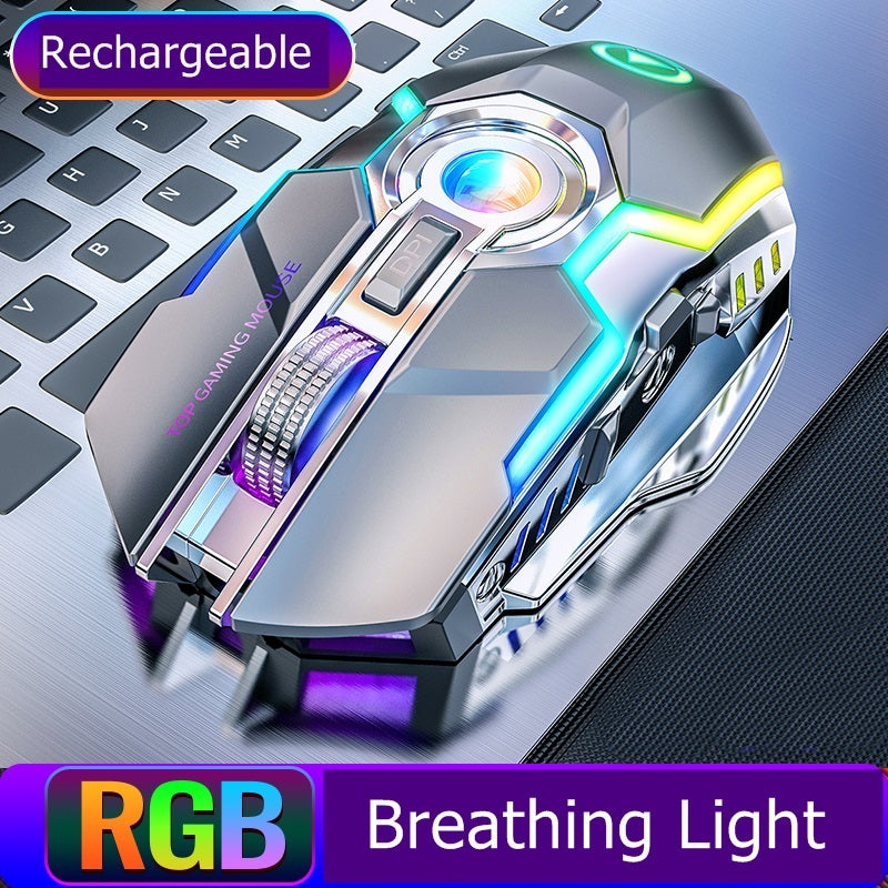 Color Wireless Gaming RGB Rechargeable Mouse