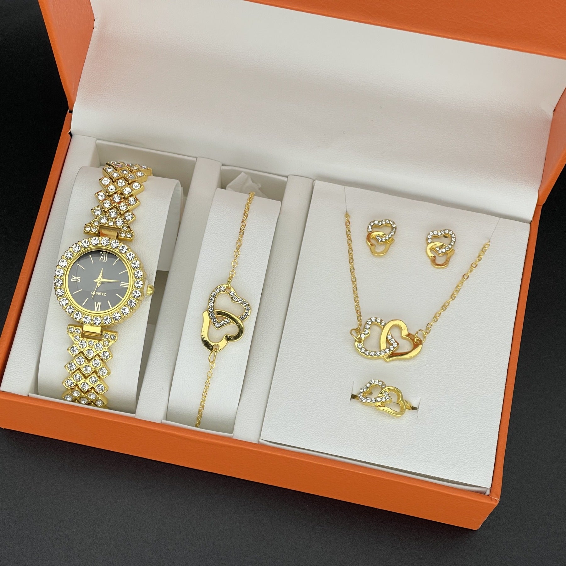 Fashion Ladies watch suit elegant quartz watch hot explosive jewelry bracelet suit