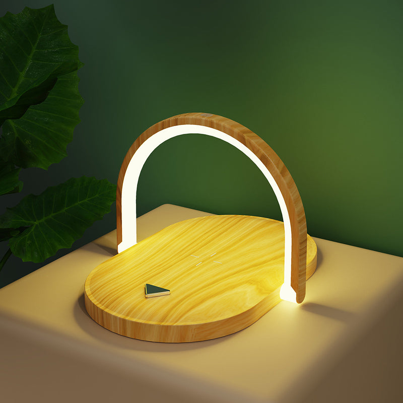 3 In 1 Foldable Wireless Charger Night Light Wireless Charging Station  Table Lamp