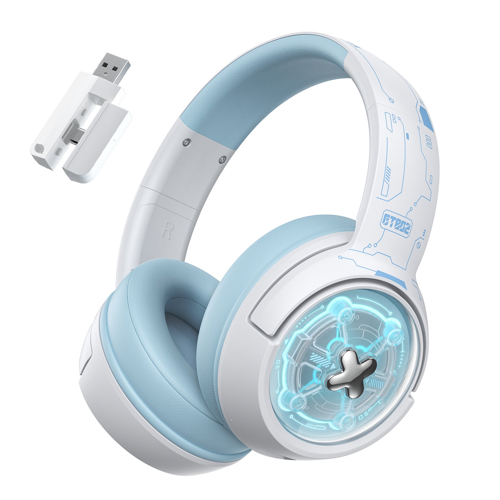 Wireless Gaming Headset Over-ear Bluetooth Headphones