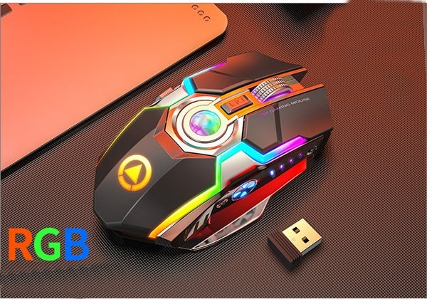 Color Wireless Gaming RGB Rechargeable Mouse