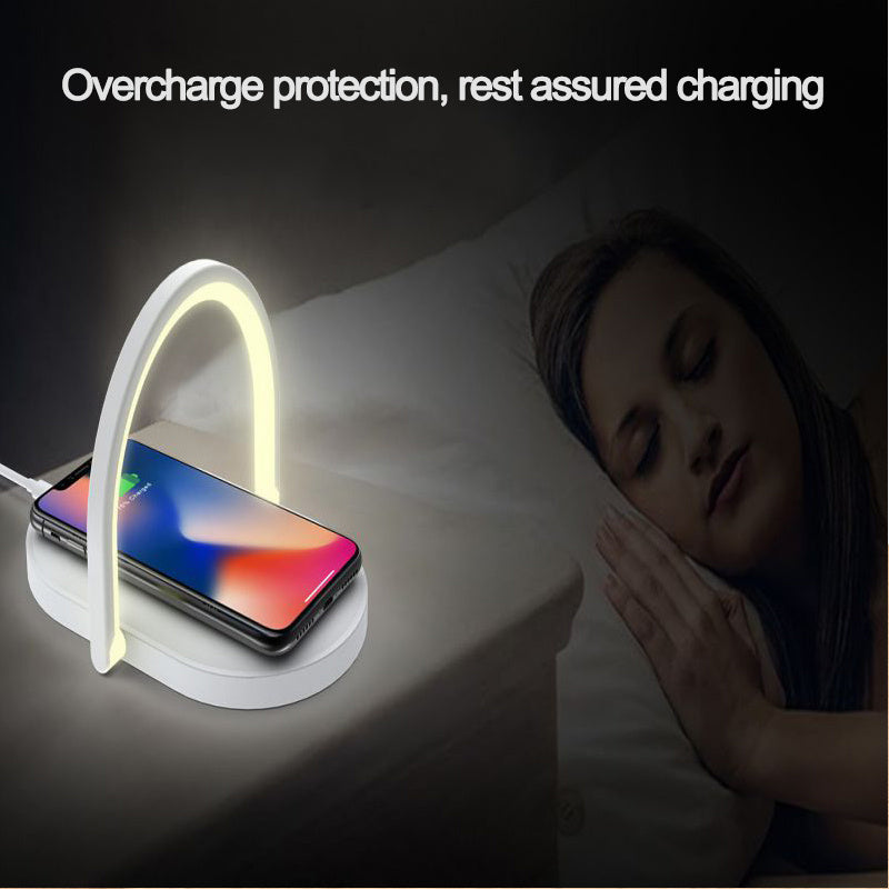 Night Light Wireless Charging Station  Table Lamp