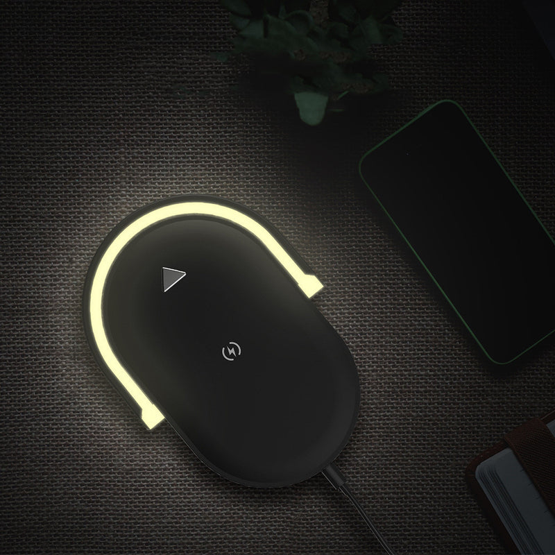 3 In 1 Foldable Wireless Charger Night Light Wireless Charging Station  Table Lamp