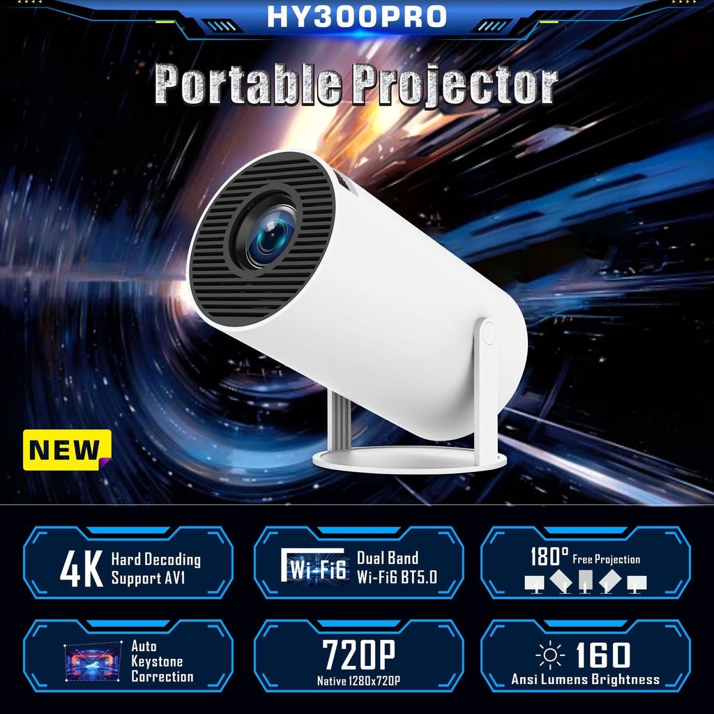 HY300 Pro Projector Home Theater Entertainmen